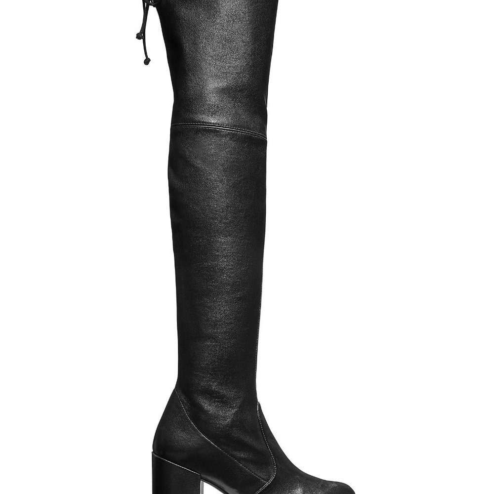 Stuart Weitzman Tieland - leather, stretch, over-the-knee boot. Sz 9 - Picture 3 of 4